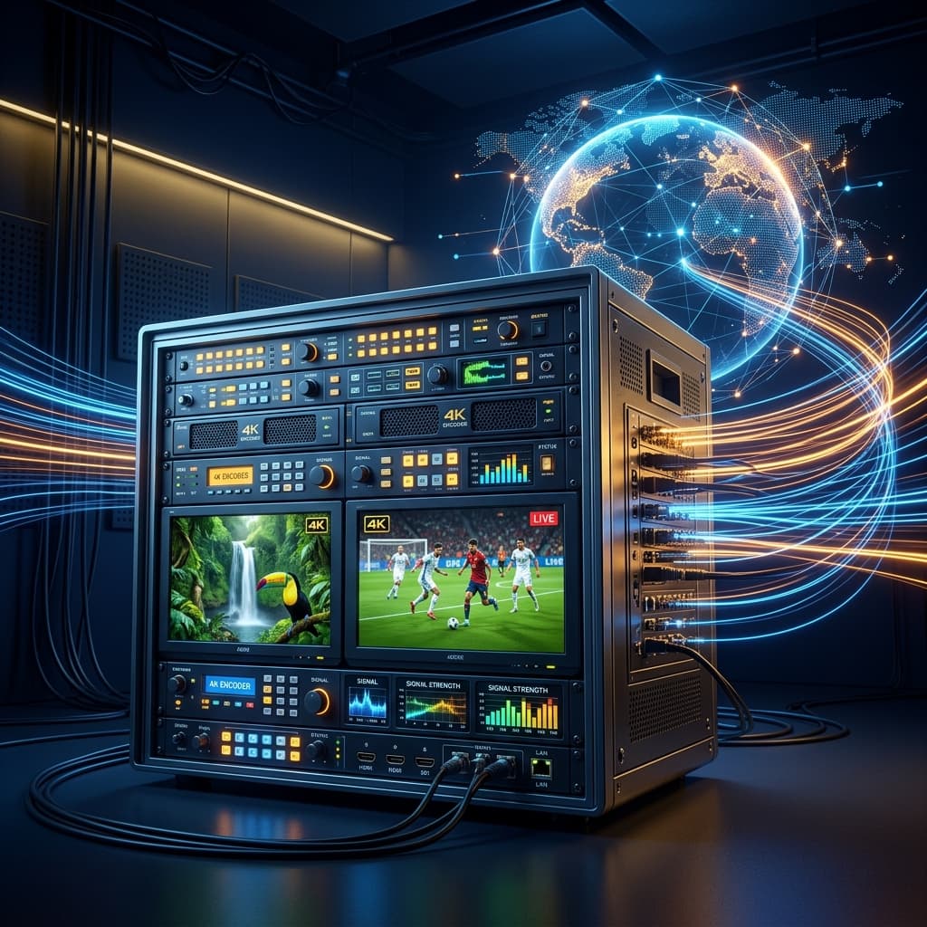 تقنية 4K IPTV Encoder للبث بدقة فائقة وبنية تحتية احترافية