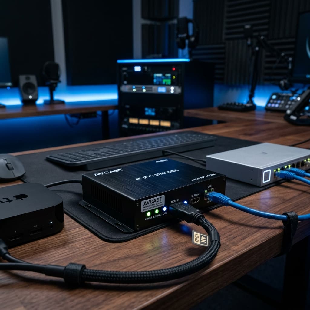 الدليل الشامل لمحول HDMI إلى IPTV لبث الفيديو بدقة 4K في عام 2026