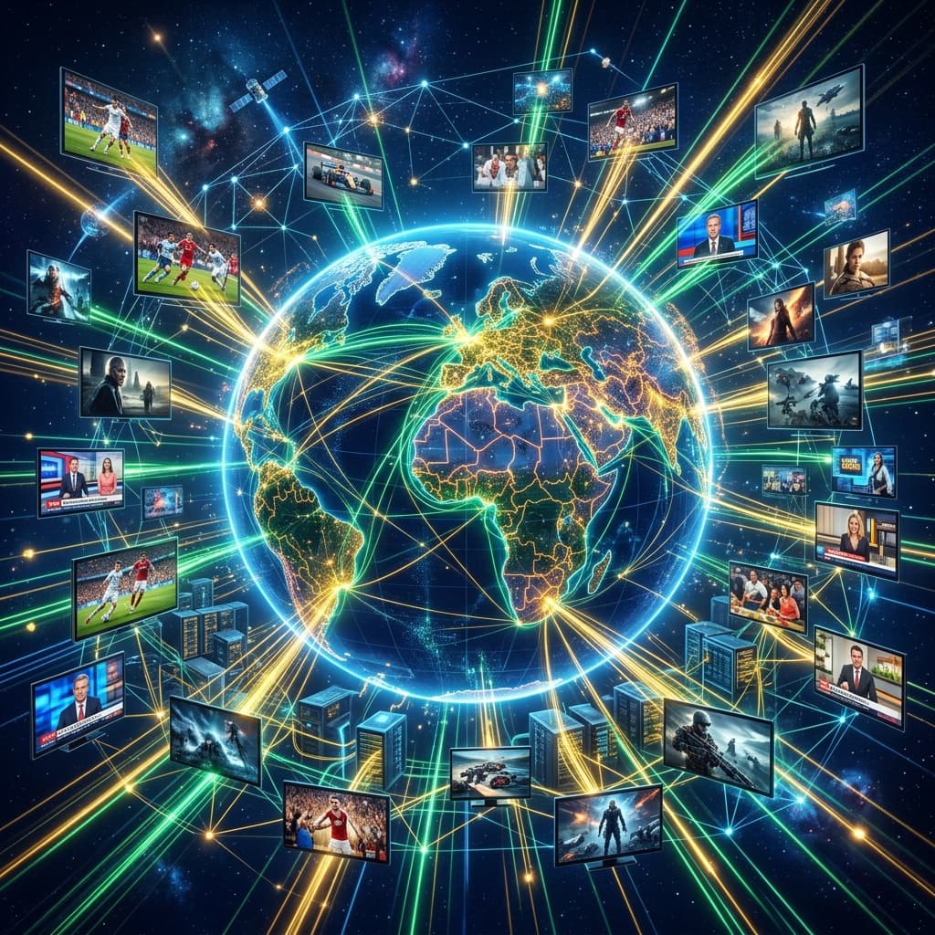 IPTV Provider البنية التحتية الشبكية والبث الرقمي عالي الجودة