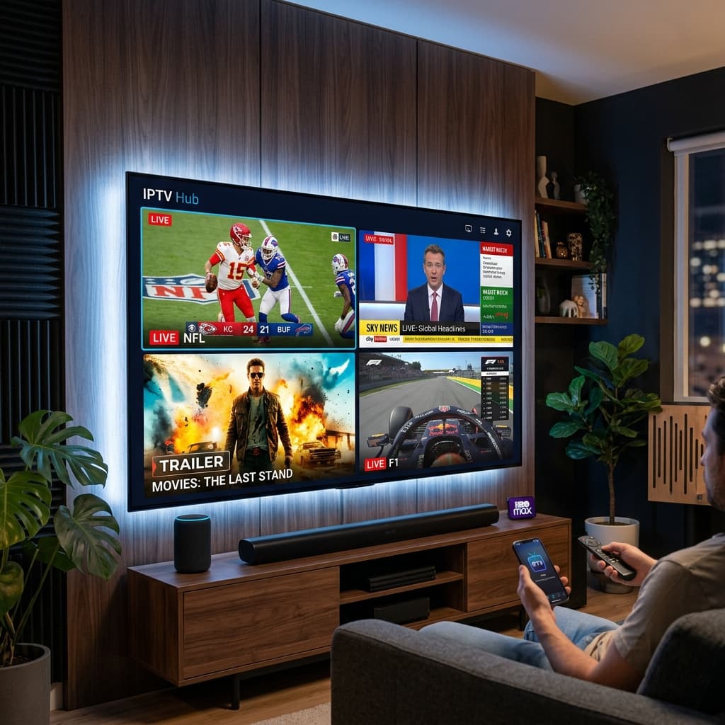 التحليل الفني لخدمات iptv streaming services للترفيه المنزلي عالي الجودة بدقة 4K