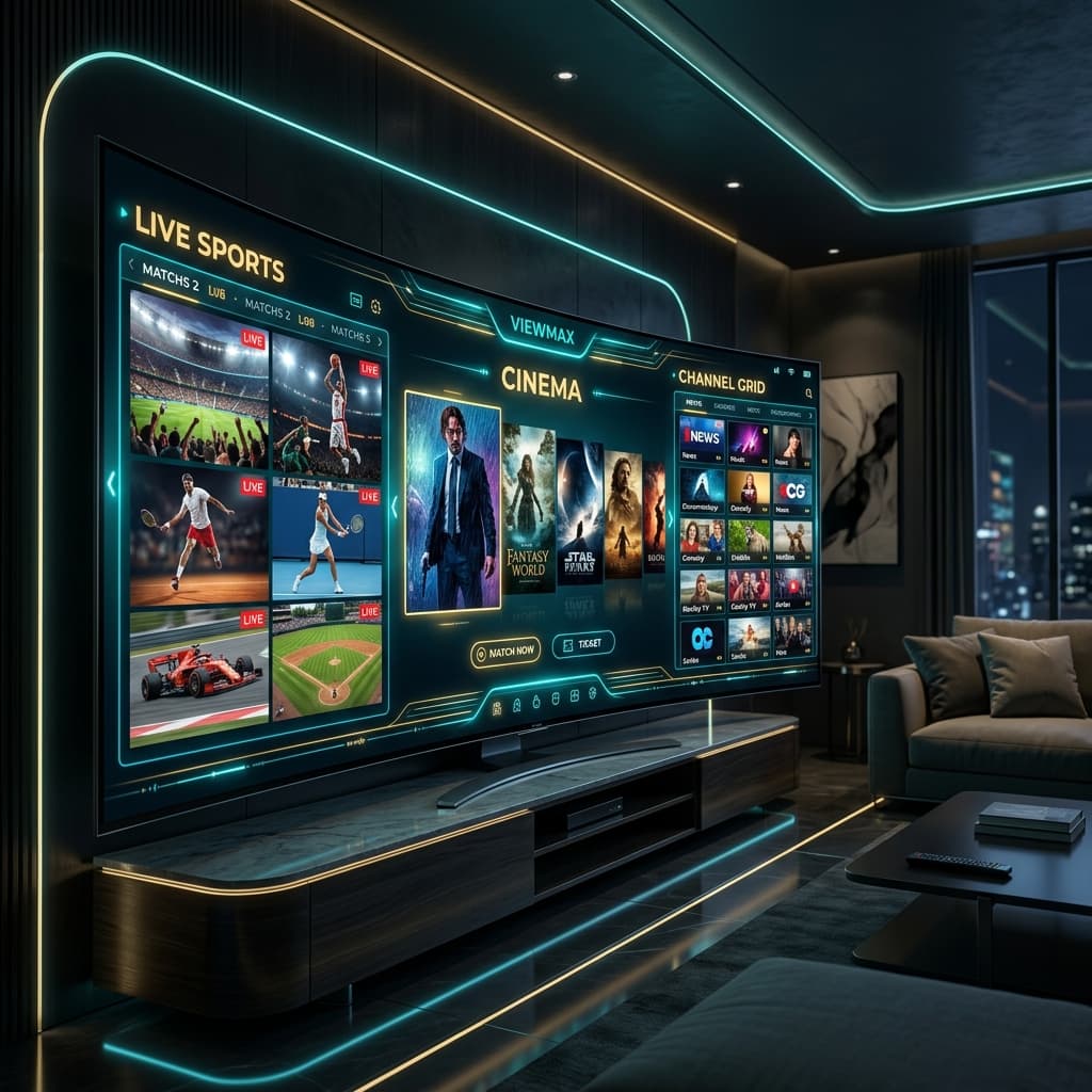 Viewmax تحليل تطبيق تشغيل الوسائط والبث الرقمي عالي الأداء